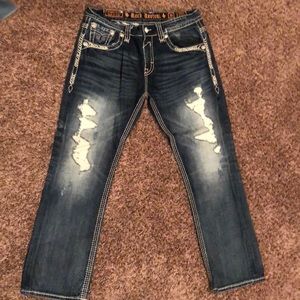 Rock Revival Blue Jeans
